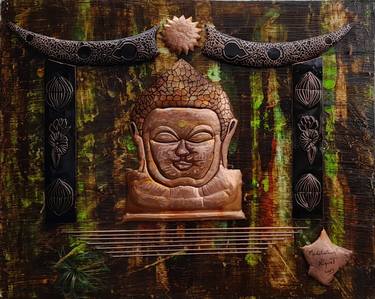 Original Surrealism Classical Mythology Mixed Media by Riquet Faure