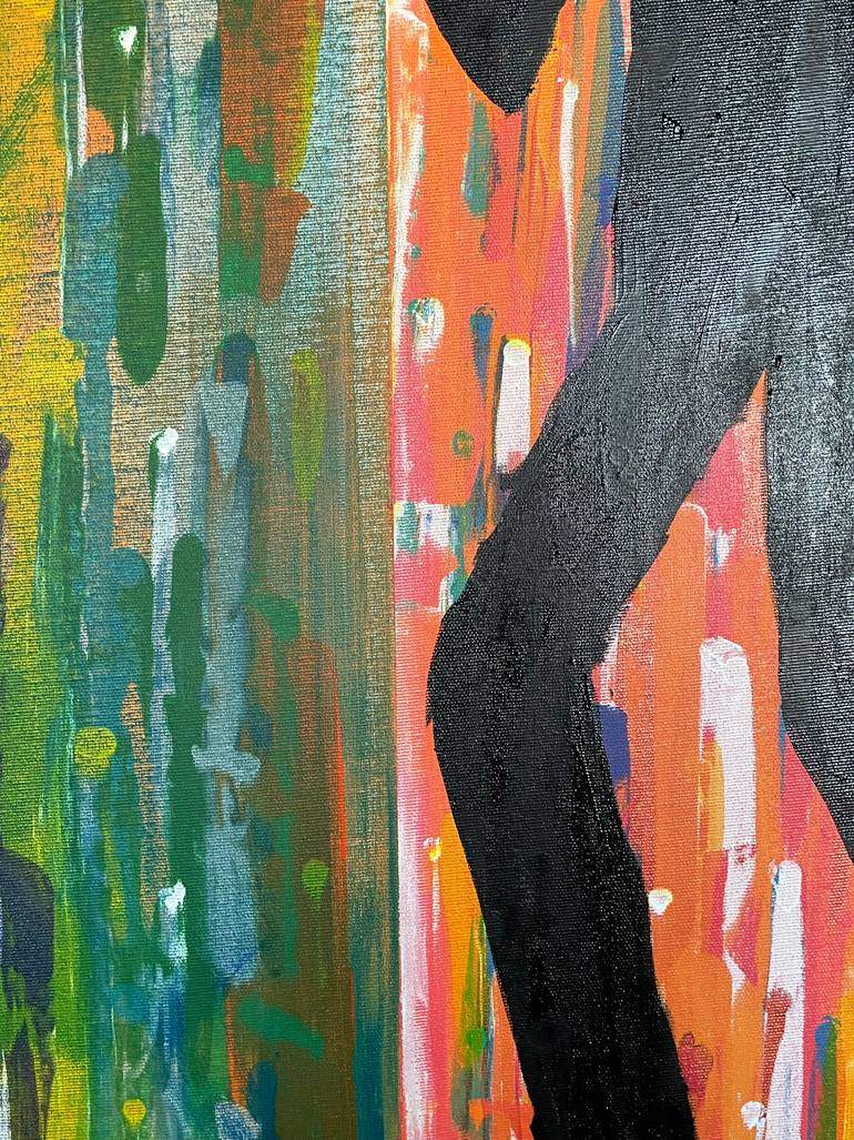 Original Abstract Expressionism Religion Painting by Tiberiu Protopopescu