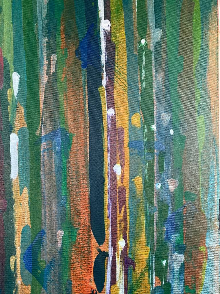 Original Abstract Expressionism Religion Painting by Tiberiu Protopopescu