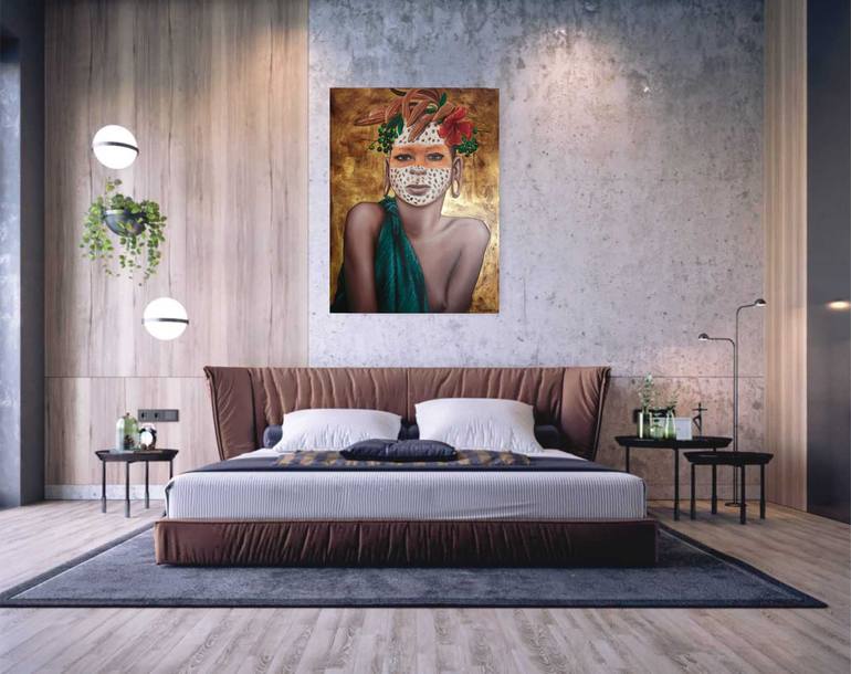 Original Portraiture Women Painting by Balinese gallery of Art