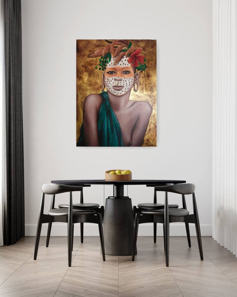 Original Portraiture Women Painting by Balinese gallery of Art