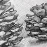 Inspired by pine cones of different sizes, reminding me a family. Kind of symbolism, nice and cozy.
Original drawing by Michael Khripin.
Signed on front and back sides (date, location, signature, title).
Unframed.