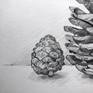 Inspired by pine cones of different sizes, reminding me a family. Kind of symbolism, nice and cozy.
Original drawing by Michael Khripin.
Signed on front and back sides (date, location, signature, title).
Unframed.