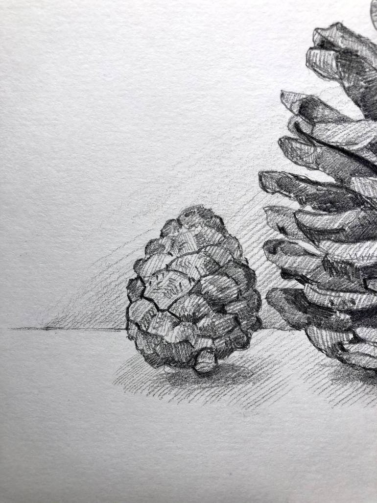Original Modernism Botanic Drawing by Michael Khripin