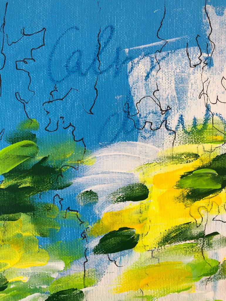 Original Abstract Floral Painting by Michael Khripin