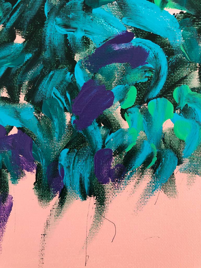 Original Abstract Floral Painting by Michael Khripin