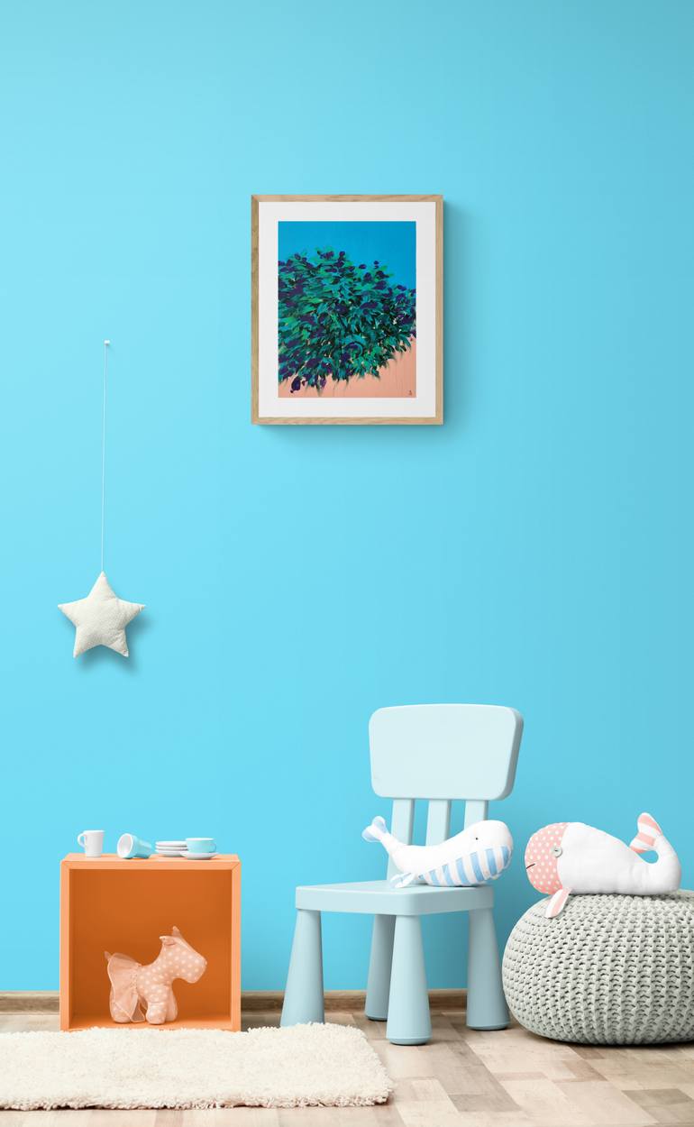 Original Abstract Floral Painting by Michael Khripin