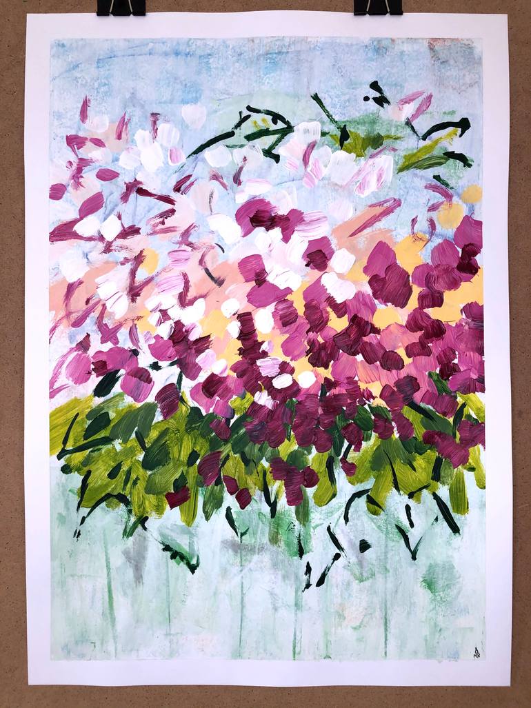 Original Figurative Floral Painting by Michael Khripin