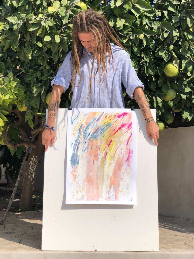 Original Abstract Expressionism Abstract Painting by Michael Khripin