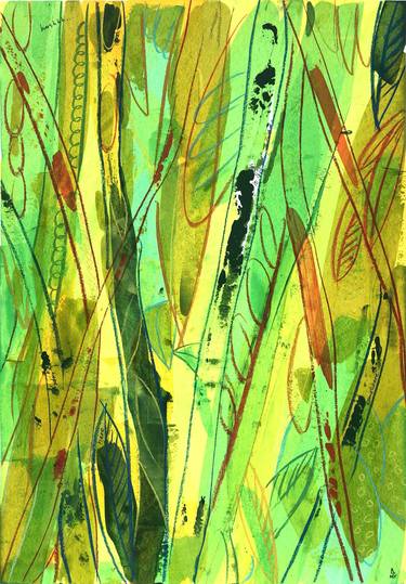 Original Abstract Botanic Paintings by Michael Khripin