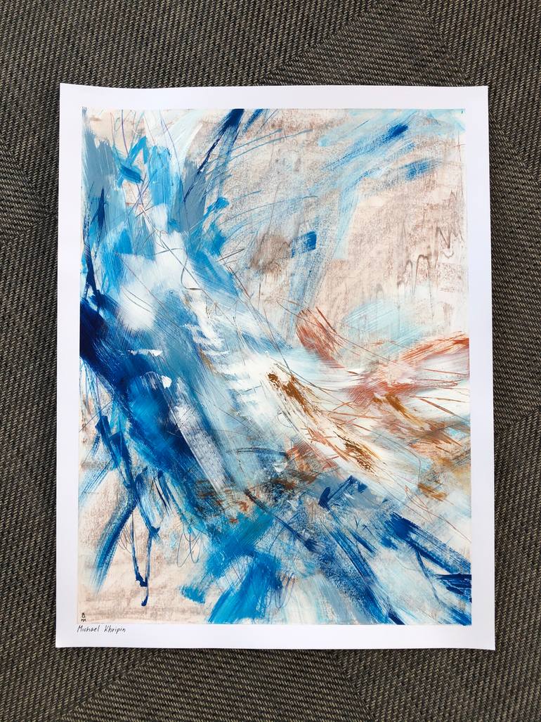 Original Abstract Expressionism Abstract Painting by Michael Khripin
