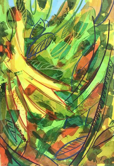 Original Abstract Botanic Paintings by Michael Khripin