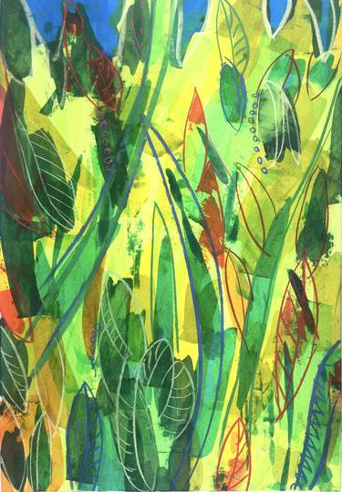 Original Abstract Botanic Paintings by Michael Khripin