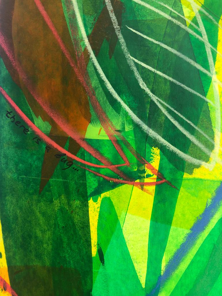 Original Abstract Botanic Painting by Michael Khripin