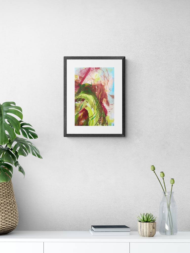 Original Abstract Botanic Painting by Michael Khripin