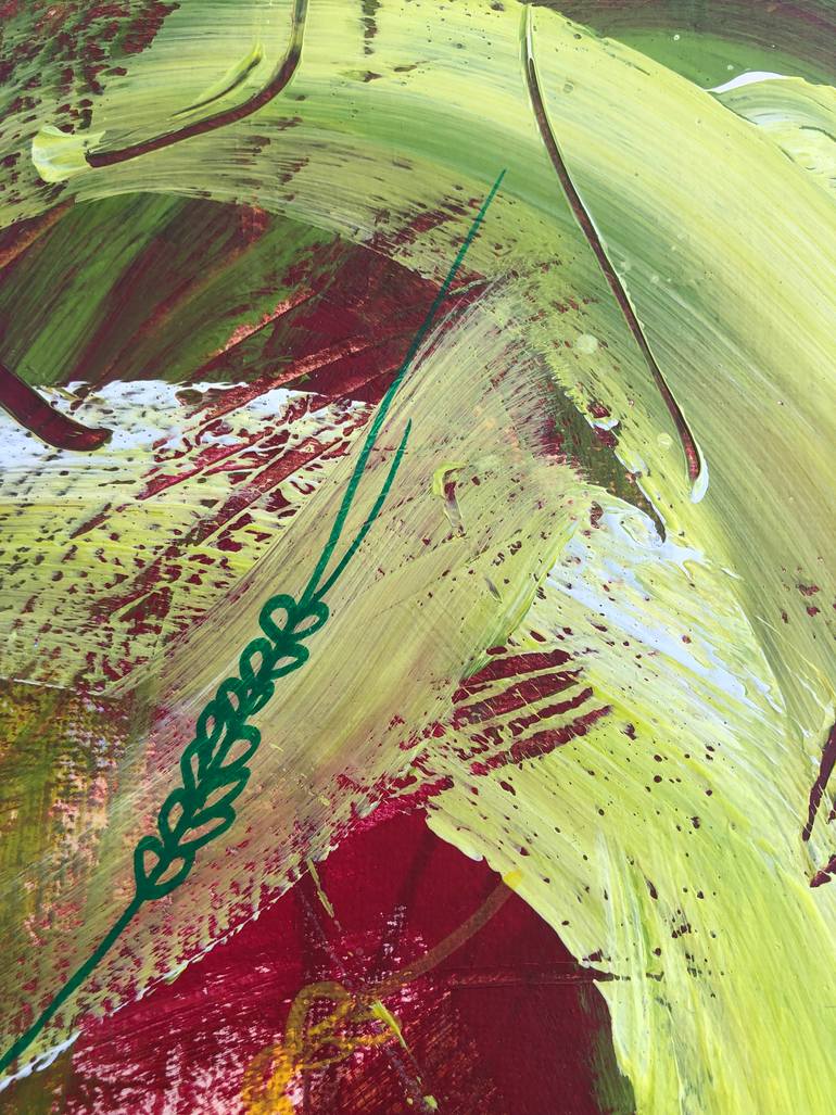 Original Abstract Botanic Painting by Michael Khripin