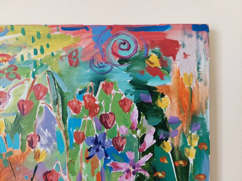 Original Fine Art Floral Painting by Kateryna Felistovych