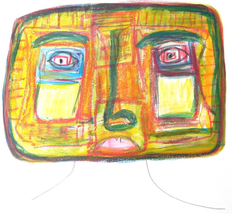 Original Expressionism People Mixed Media by Tsigye HM
