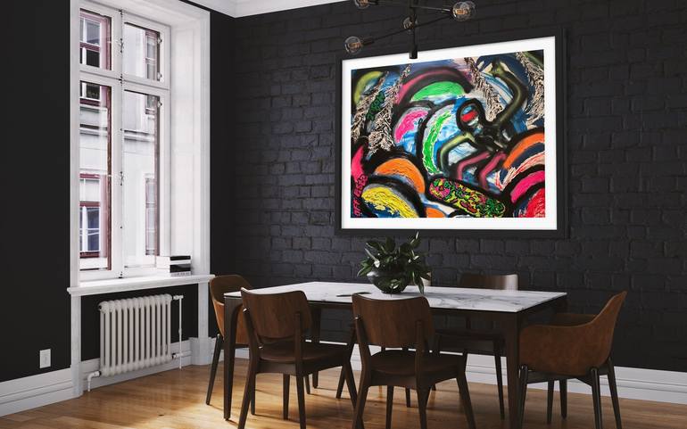 Original Abstract Sport Painting by Lauriecell Du