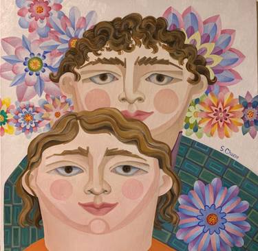 Original Figurative Children Paintings by Sonya Chueva