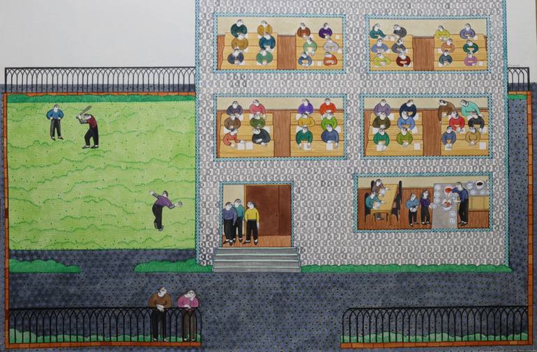 Original Figurative Children Mixed Media by Sonya Chueva