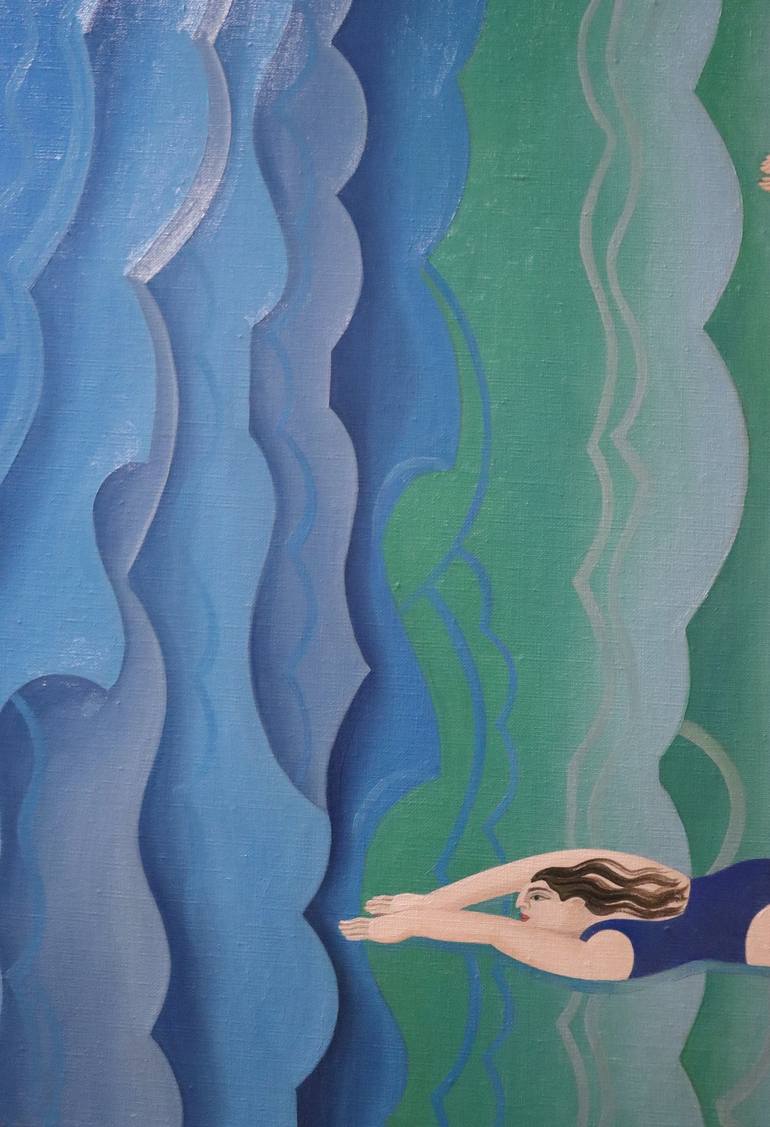 Original Figurative Beach Painting by Sonya Chueva
