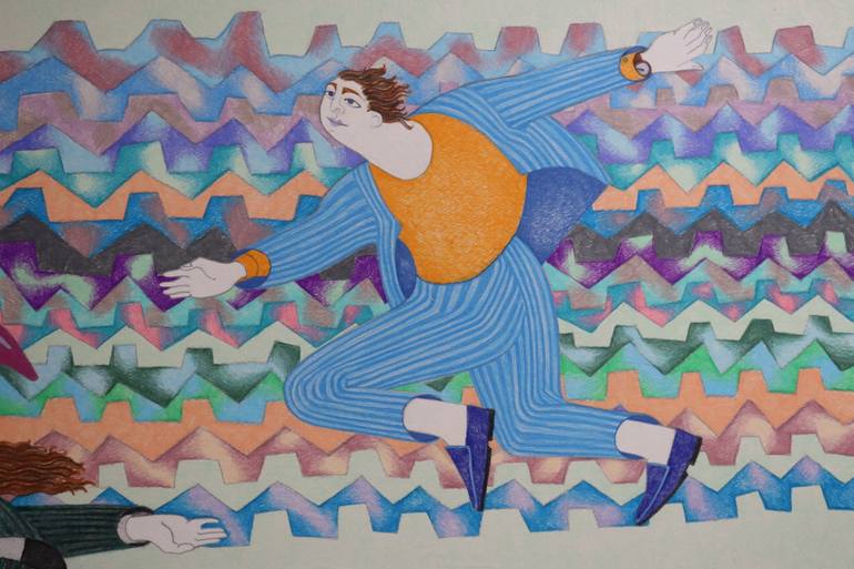 Original Figurative People Drawing by Sonya Chueva