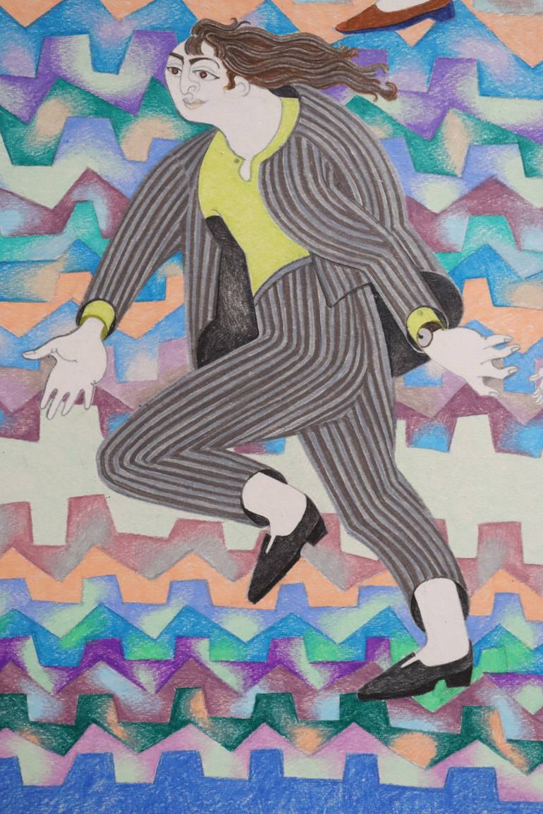 Original Figurative People Drawing by Sonya Chueva