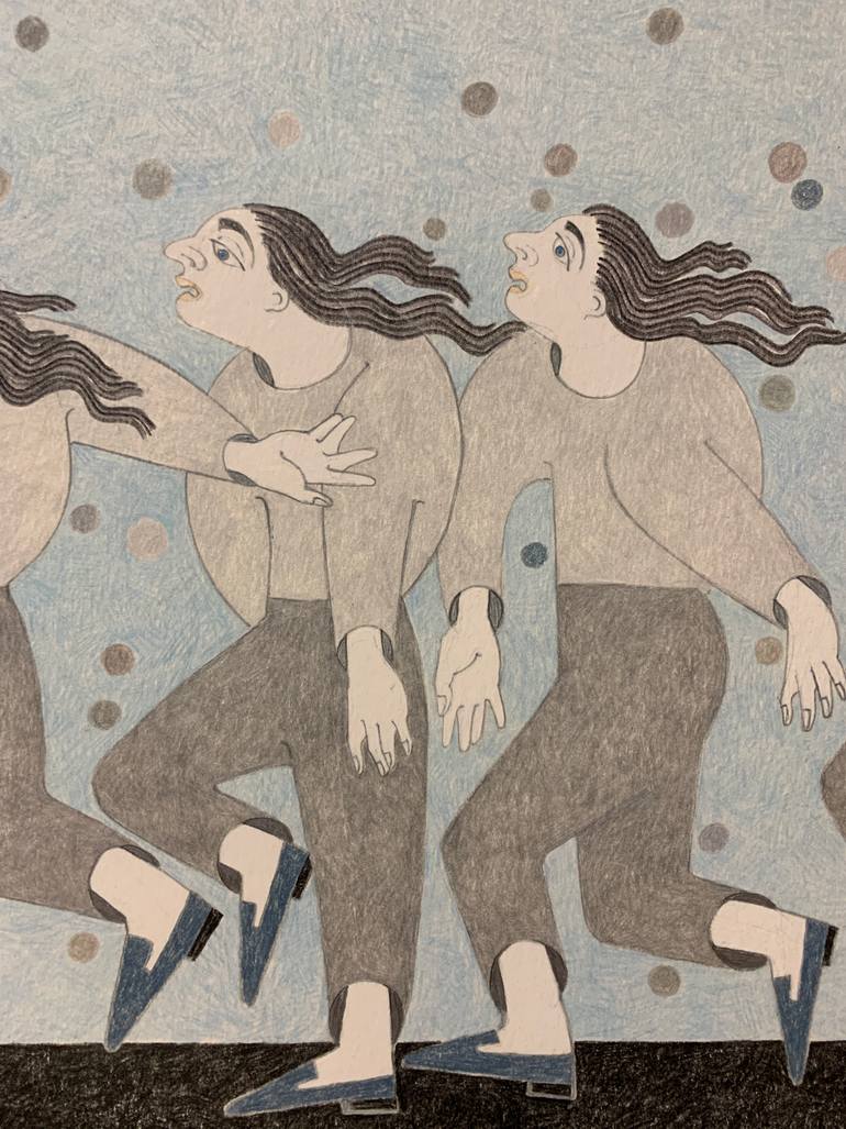 Original Figurative People Drawing by Sonya Chueva