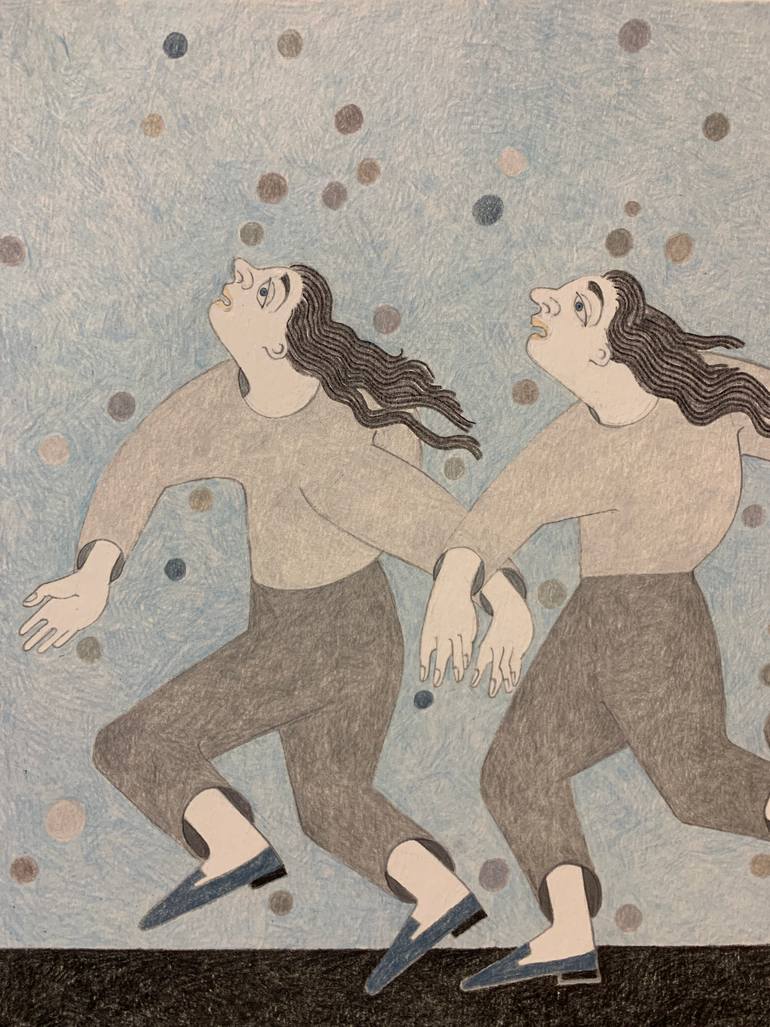 Original Figurative People Drawing by Sonya Chueva