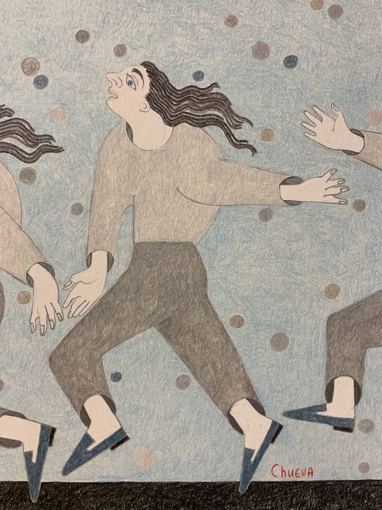 Original Figurative People Drawing by Sonya Chueva