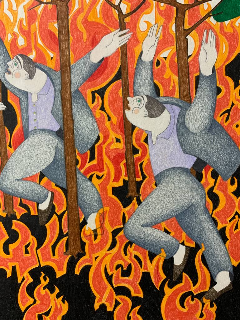 Original Figurative People Drawing by Sonya Chueva