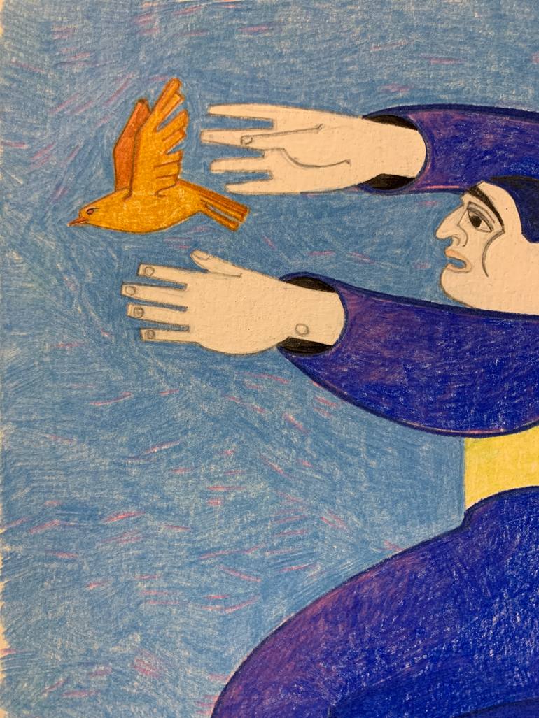 Original Figurative People Drawing by Sonya Chueva