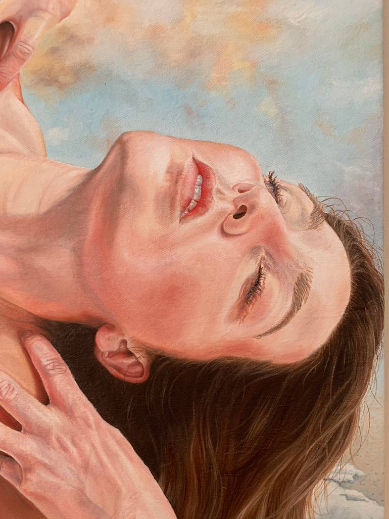 Original Figurative Nude Painting by Kirby Olave
