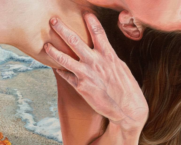 Original Figurative Nude Painting by Kirby Olave