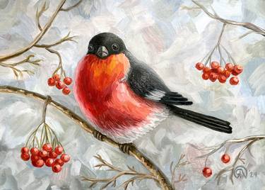 Original Realism Animal Painting by Yarema Oxana