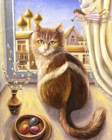 Original Cats Paintings by Yarema Oxana