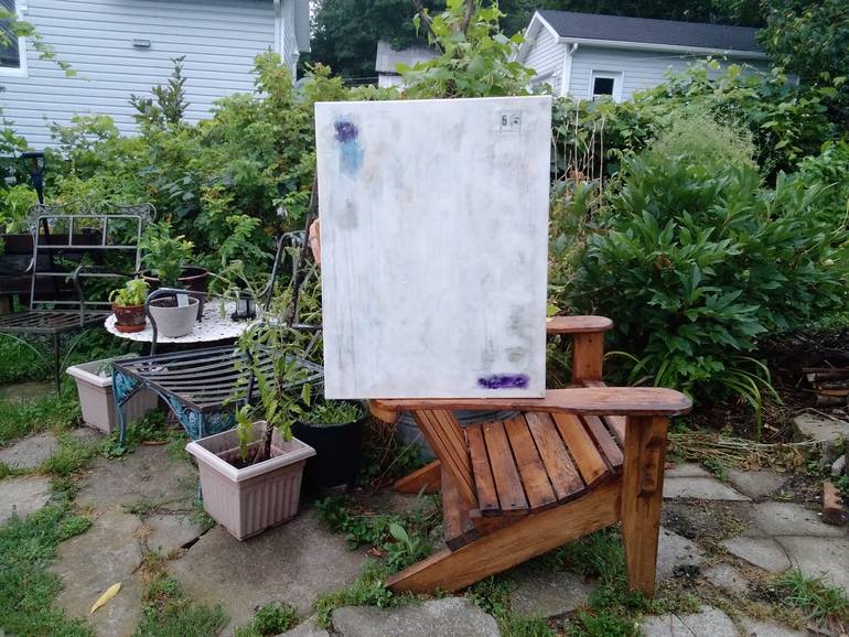 Original Minimalism Abstract Painting by Mireille Potvin