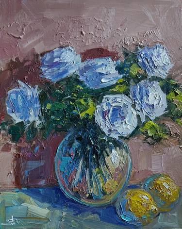 Original Impressionism Floral Paintings by Vivek Mandalia