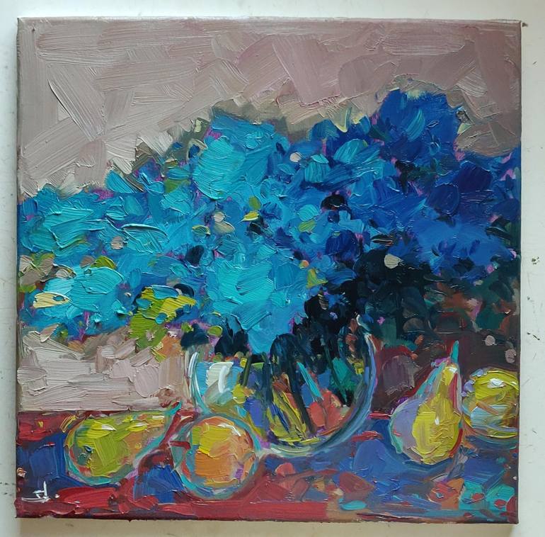 Original Impressionism Still Life Painting by Vivek Mandalia