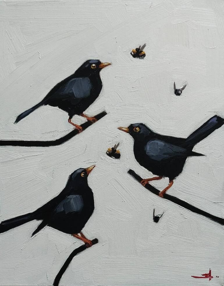 Original Minimalism Animal Paintings by Vivek Mandalia