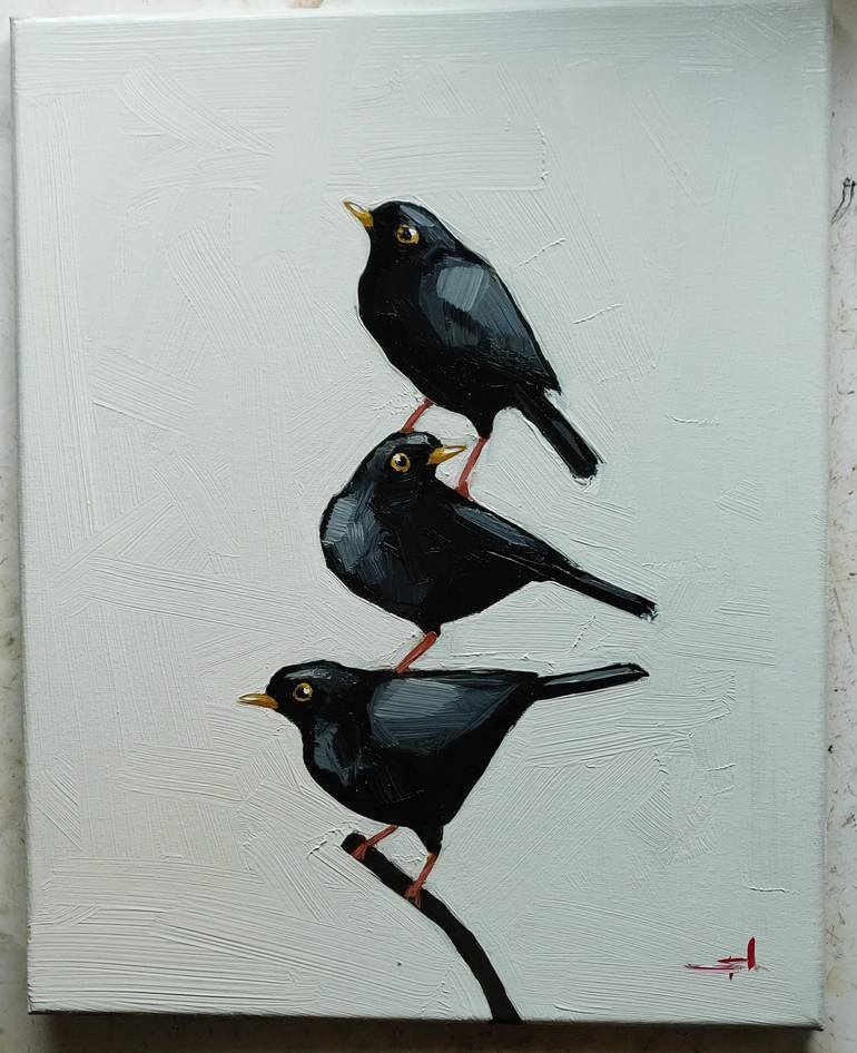 Original Minimalism Animal Painting by Vivek Mandalia