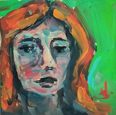 Ginger Hair Expressionist Portrait thumb