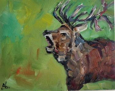 Original Abstract Expressionism Animal Paintings by Vivek Mandalia