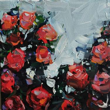 Original Impressionism Floral Paintings by Vivek Mandalia