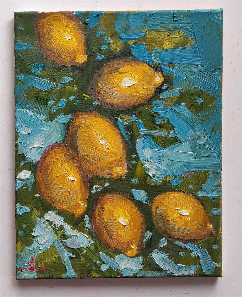 Original Impressionism Food & Drink Painting by Vivek Mandalia