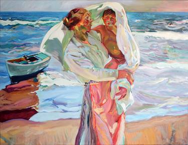 Saliendo del baño (Joaquin Sorolla's reproduction) thumb