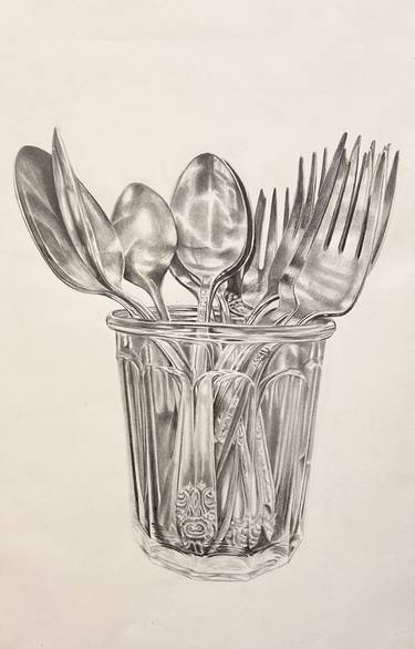 Original Photorealism Food & Drink Drawings by Frank Haseloff