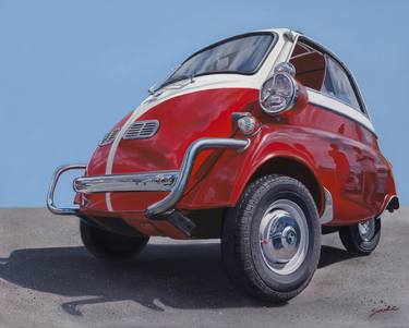 Original Photorealism Automobile Paintings by Frank Haseloff