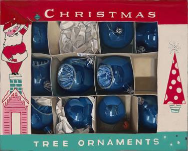 Box of Blue Ornaments thumb